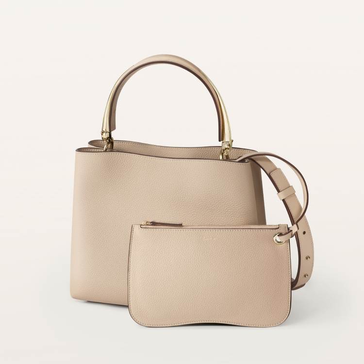 Panthère Double系列小号款手袋 米色 小牛皮