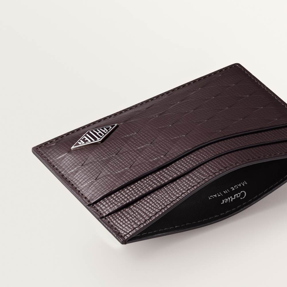 Losange系列卡片夹 乌木色 小牛皮