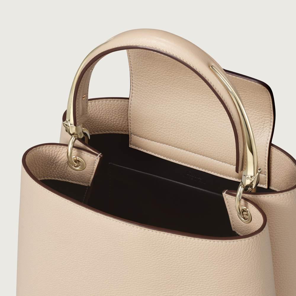 Panthère Double系列小号款手袋 米色 小牛皮