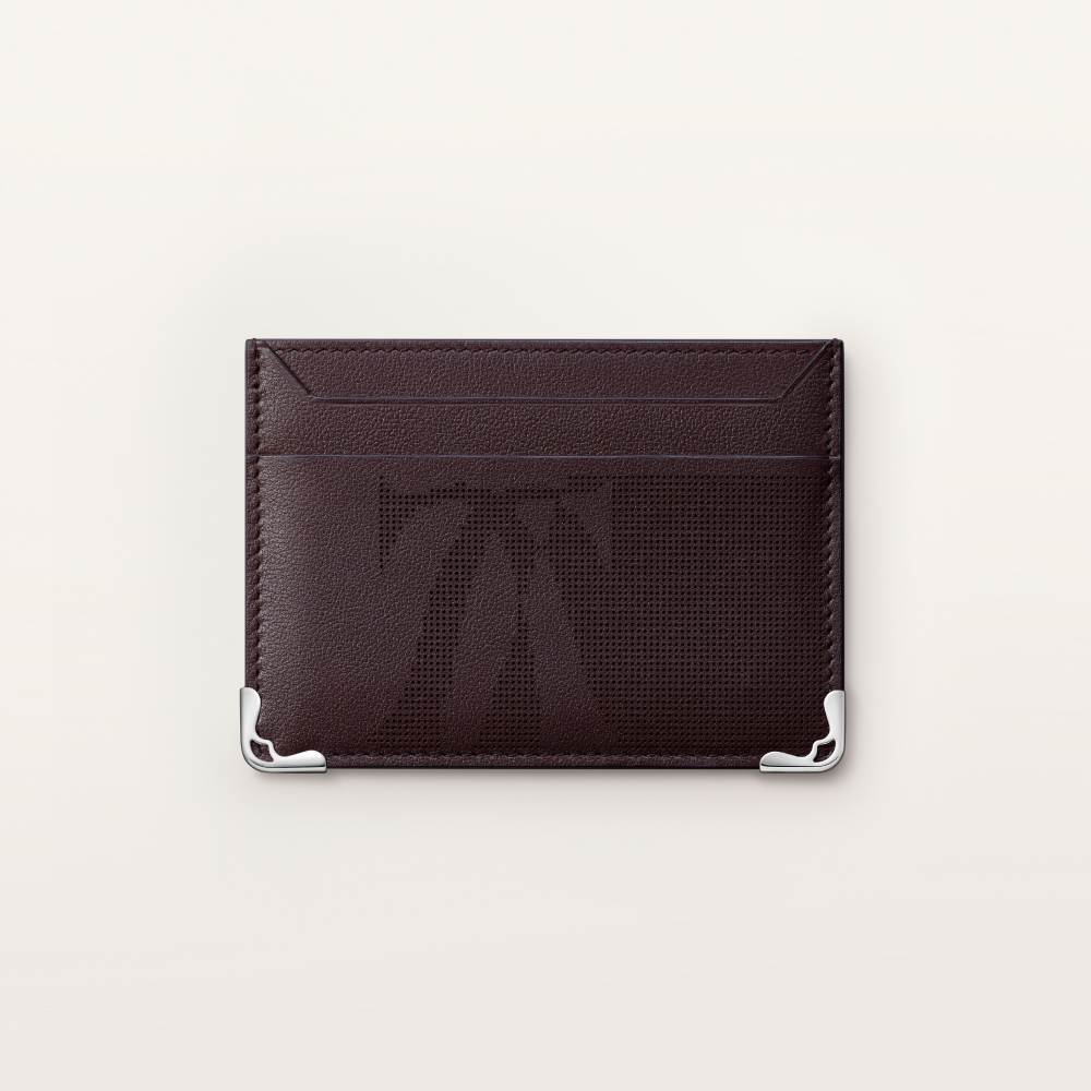 Must系列卡片夹 乌木色 小牛皮