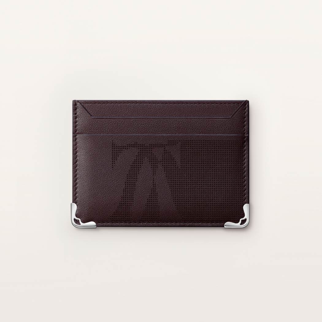 Must系列卡片夹 乌木色 小牛皮