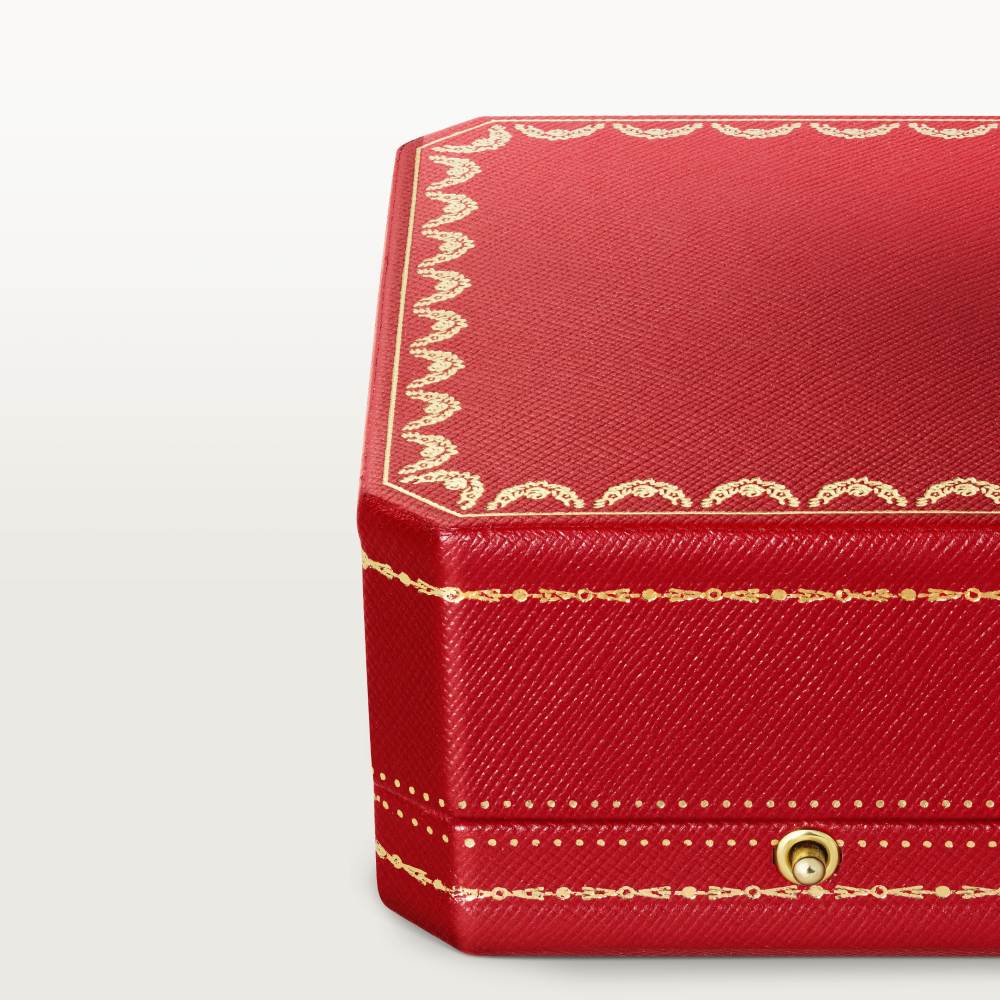 Le Voyage Recommencé圈形耳环，祖母绿，铺镶钻石 18K白金