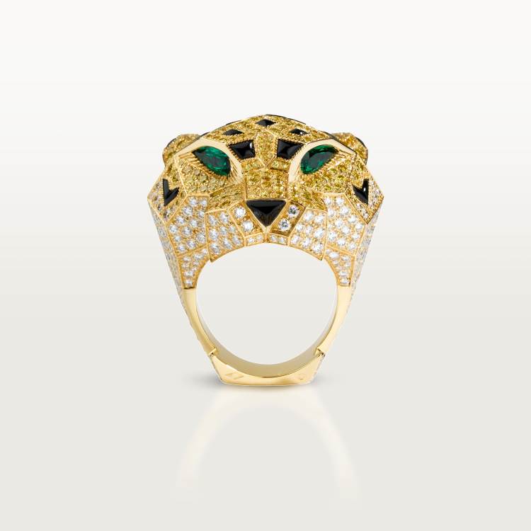 卡地亚动物与植物系列戒指 18K黄金