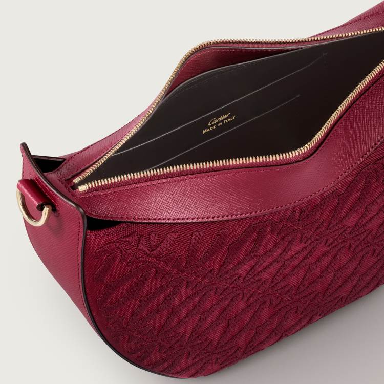 C de Cartier系列Hobo手袋 樱桃红色 小牛皮