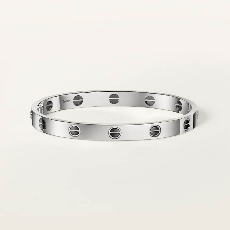 LOVE手镯，经典款，陶瓷 18K白金
