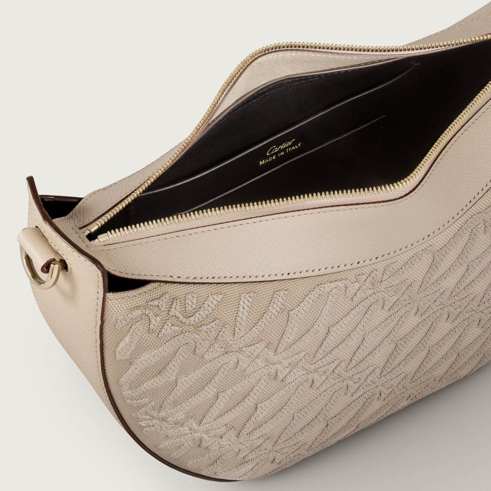 C de Cartier系列Hobo手袋 米色 小牛皮