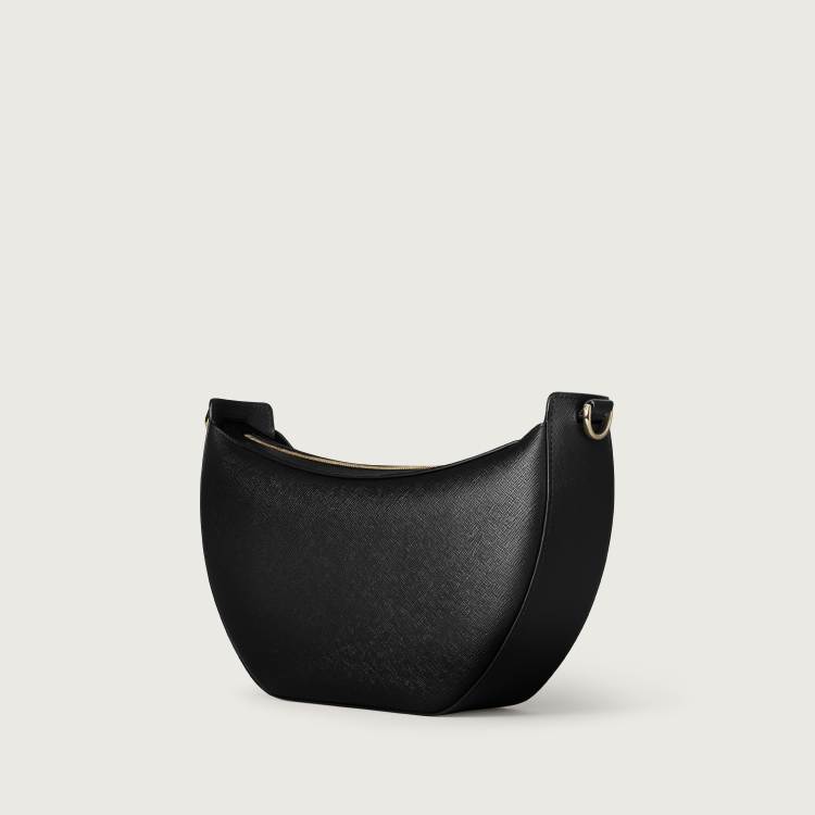 C de Cartier系列Hobo手袋 黑色 小牛皮