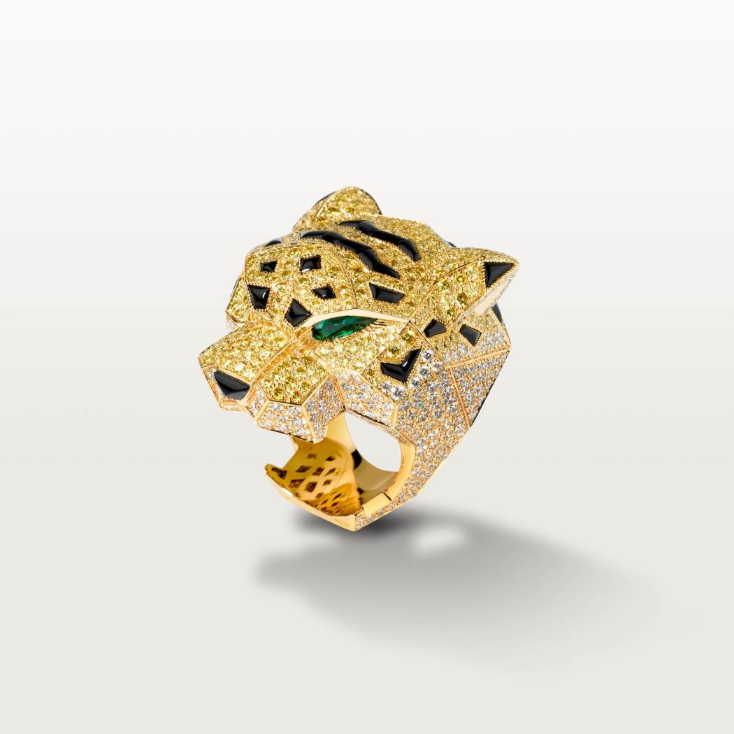 卡地亚动物与植物系列戒指 18K黄金