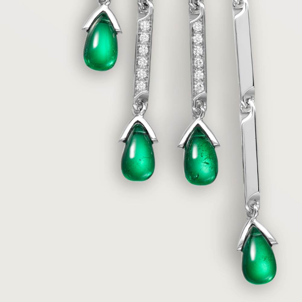 Panthère de Cartier卡地亚猎豹胸针，铺镶钻石 18K白金