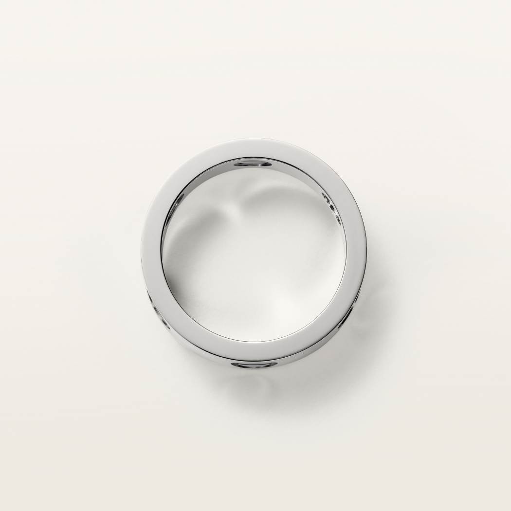LOVE戒指，经典款，陶瓷 18K白金