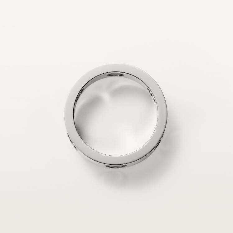LOVE戒指，经典款，陶瓷 18K白金