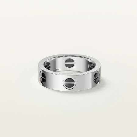 LOVE戒指，经典款，陶瓷 18K白金
