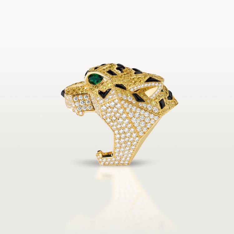 卡地亚动物与植物系列戒指 18K黄金