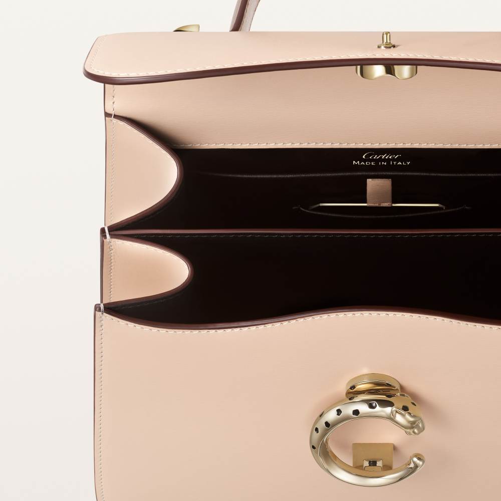 Panthère C系列小号款手袋 米色 小牛皮