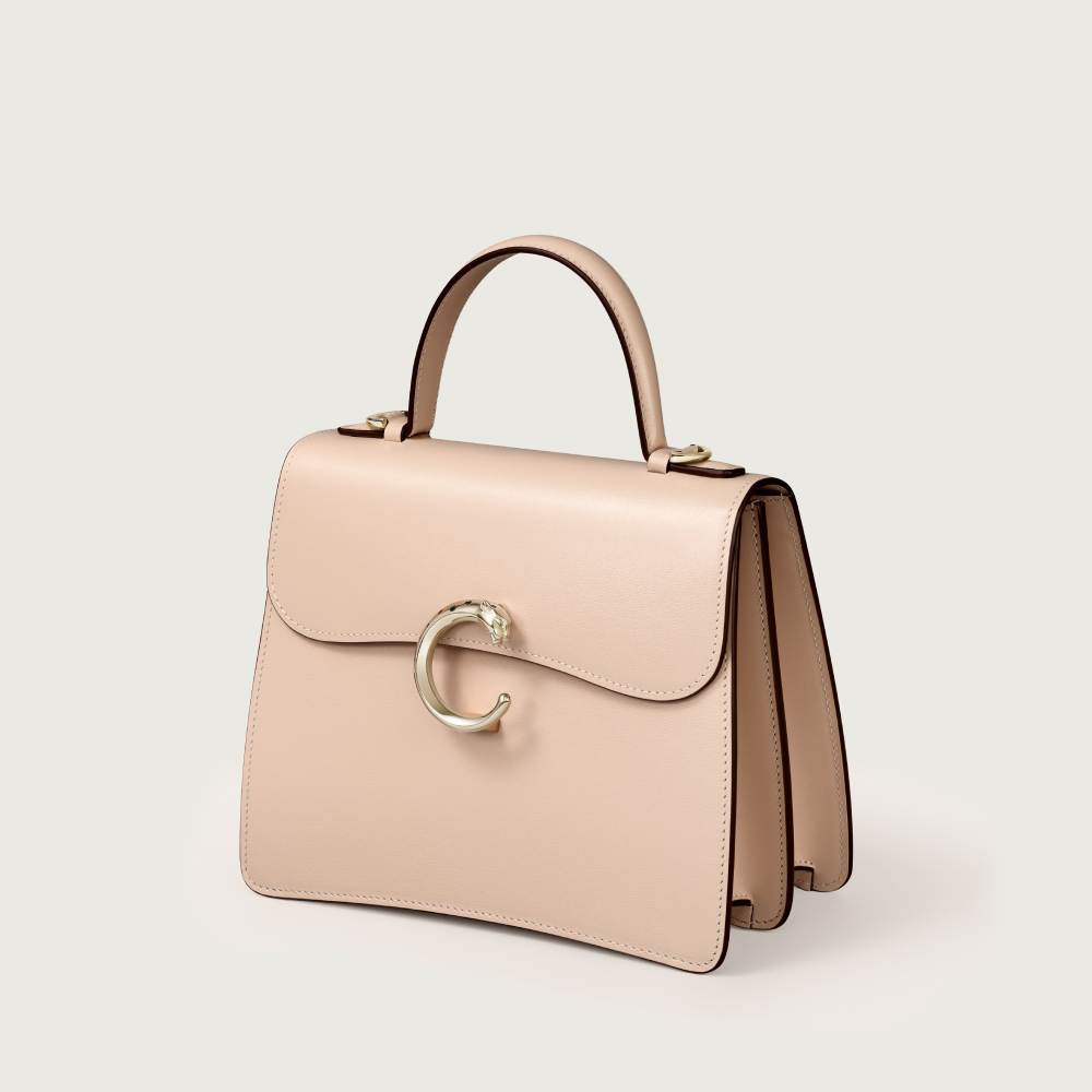 Panthère C系列小号款手袋 米色 小牛皮