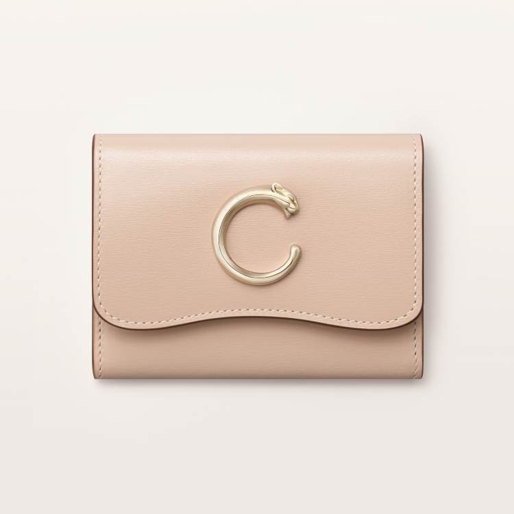 Panthère C系列皮夹 米色 小牛皮