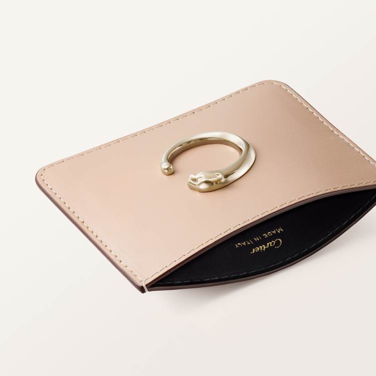 Panthère C系列卡片夹 米色 小牛皮