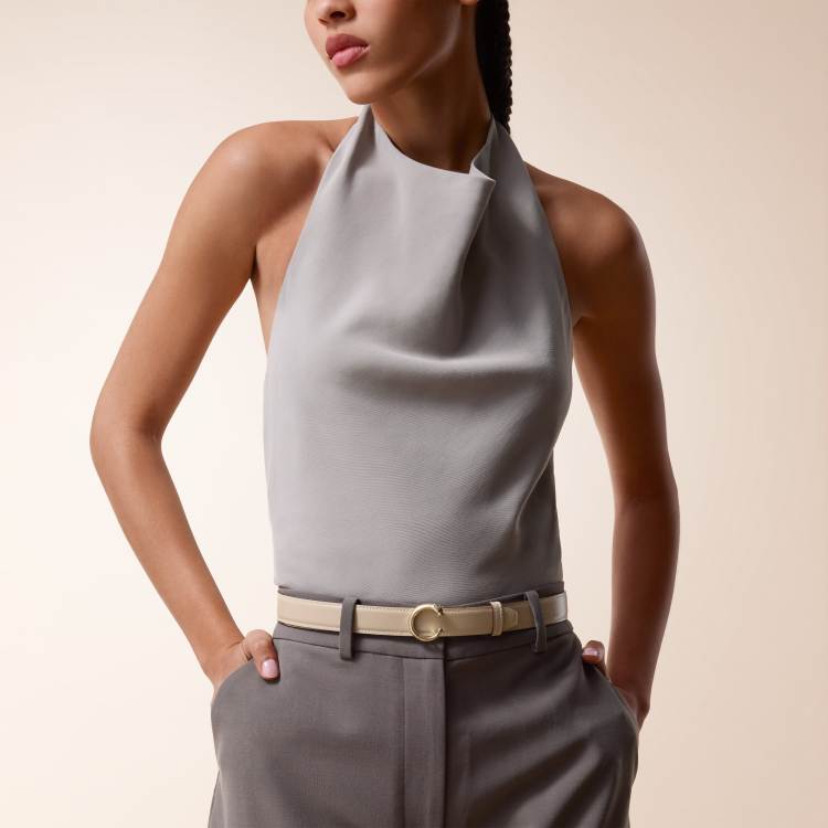 Panthère de Cartier系列25毫米皮带 米色 小牛皮