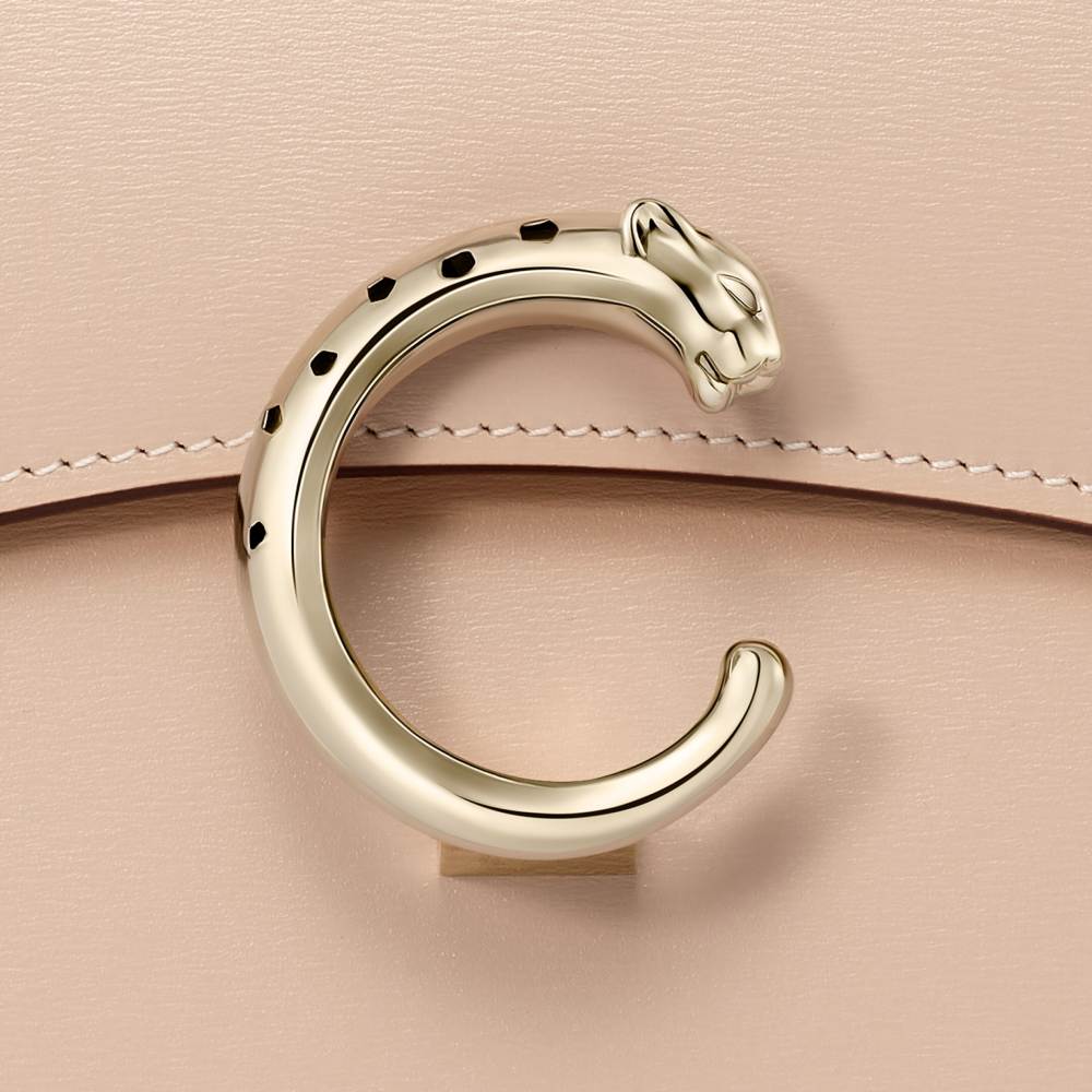 Panthère C系列小号款手袋 米色 小牛皮