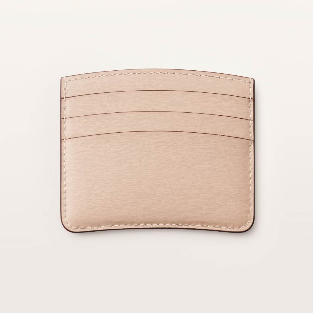 Panthère C系列卡片夹 米色 小牛皮