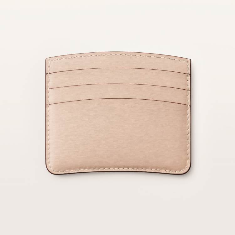 Panthère C系列卡片夹 米色 小牛皮