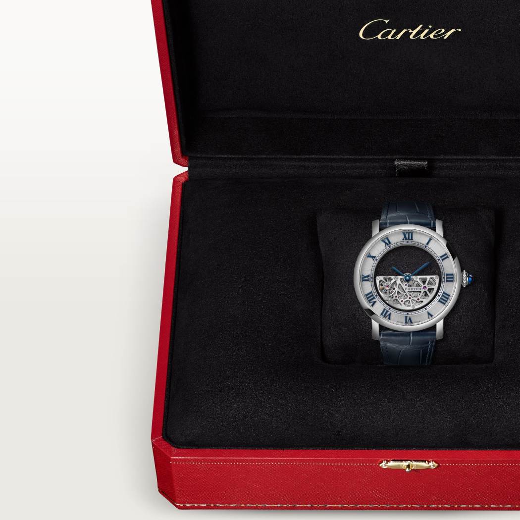 Rotonde de Cartier腕表 43.5毫米 18K镀铑白金 自动上链