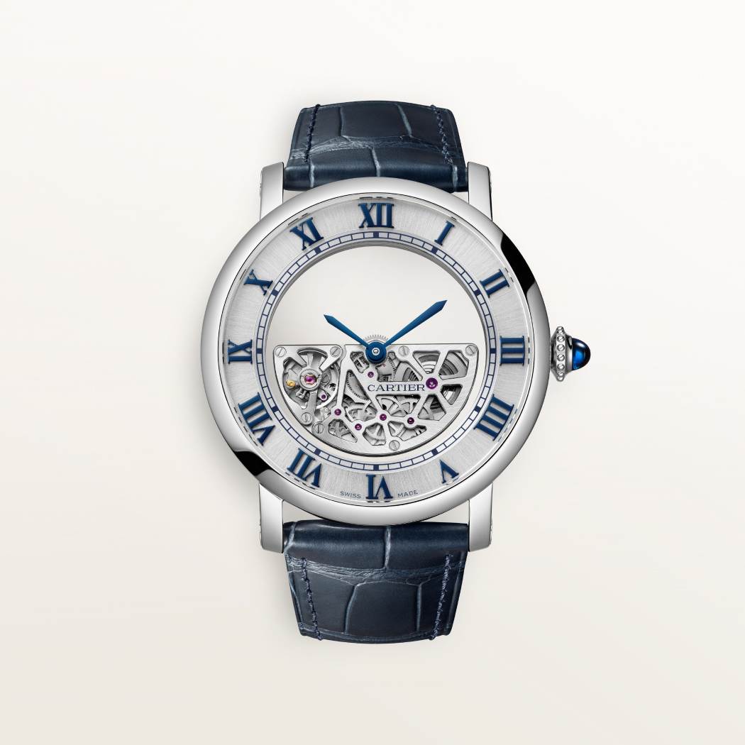 Rotonde de Cartier腕表 43.5毫米 18K镀铑白金 自动上链