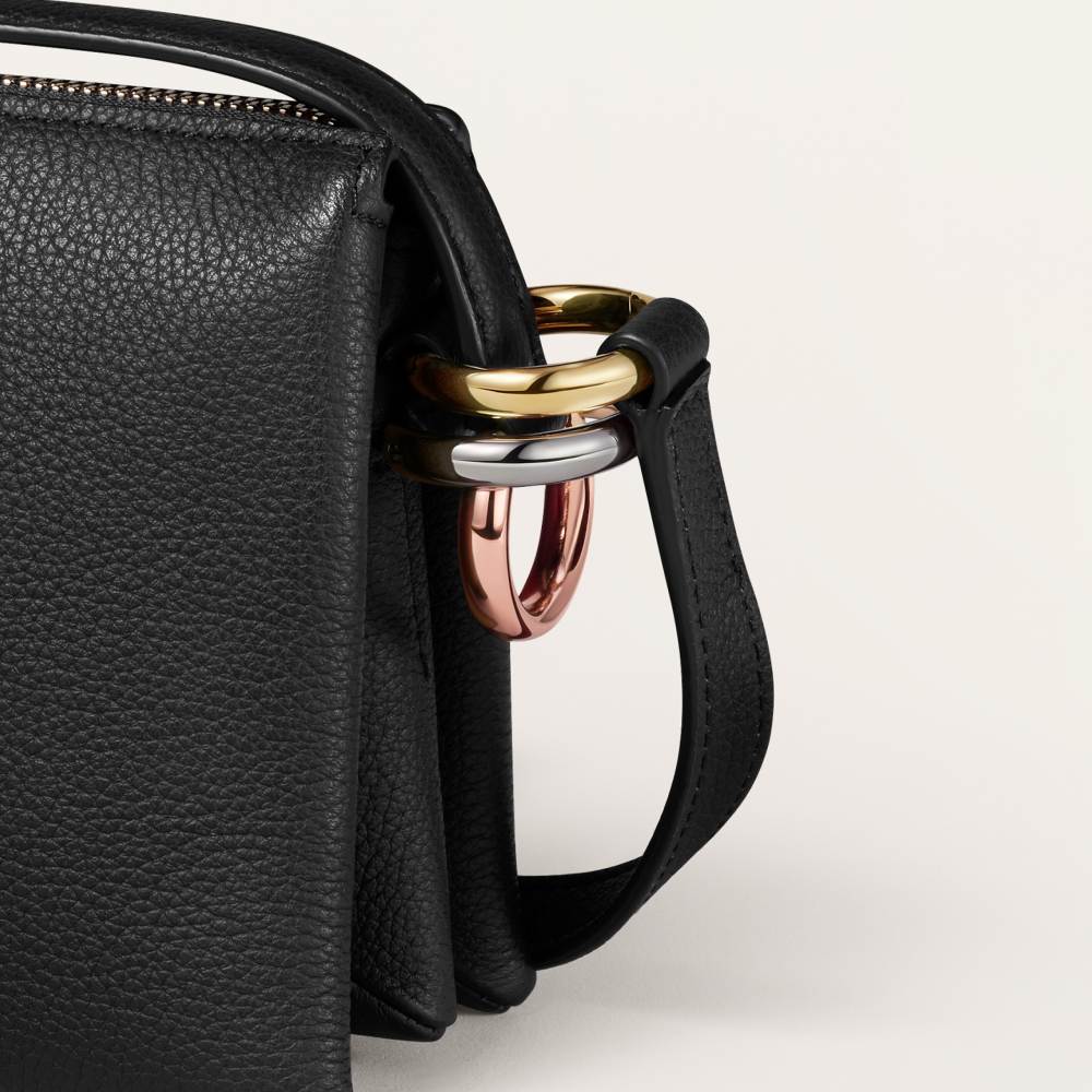 Trinity系列迷你款手袋 黑色 小牛皮
