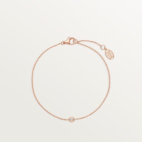 Cartier d'Amour手链，中号款，镶嵌圆形明亮式切割钻石