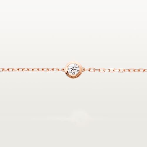 Cartier d'Amour手链，中号款，镶嵌圆形明亮式切割钻石