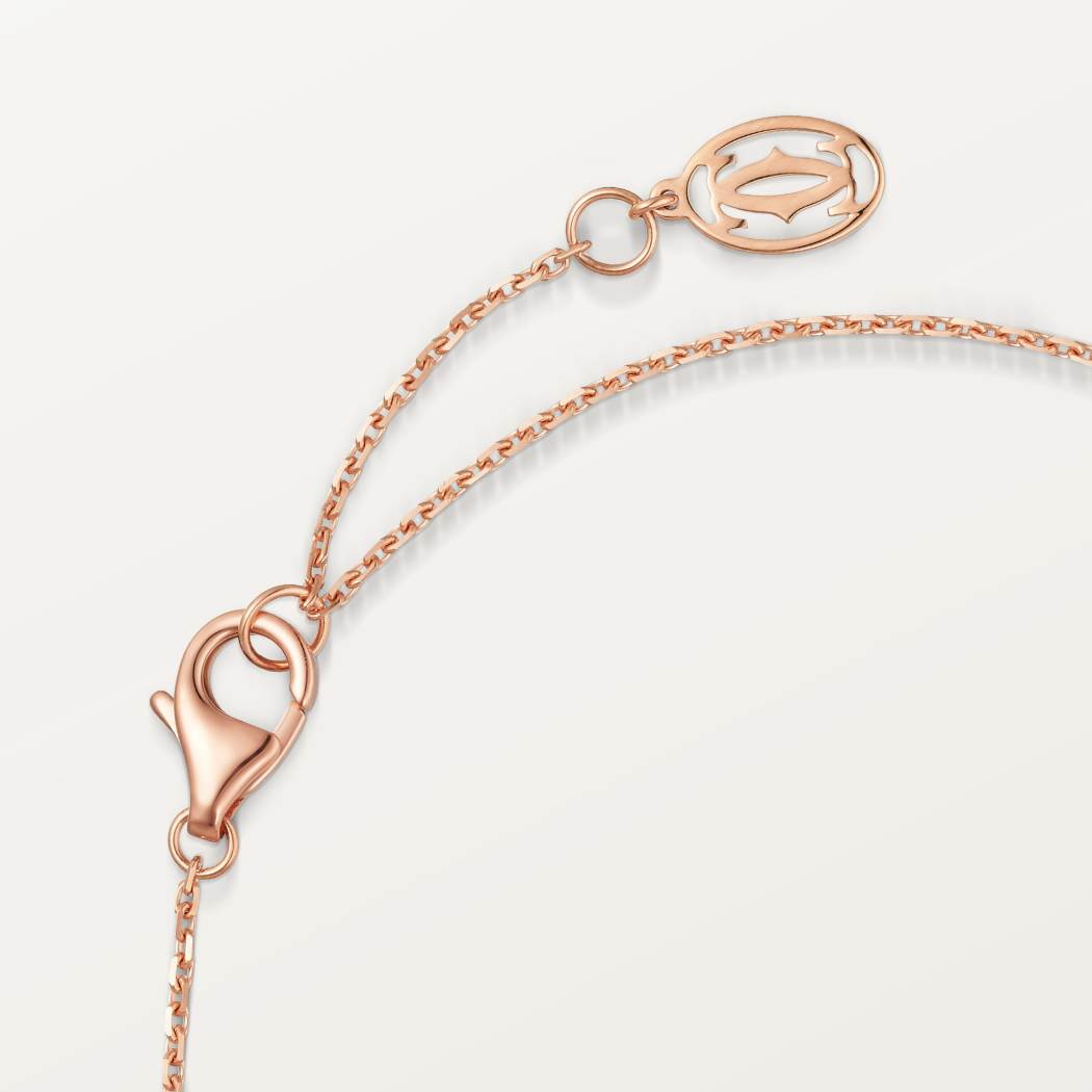 Cartier d'Amour手链，中号款，镶嵌圆形明亮式切割钻石 18K玫瑰金