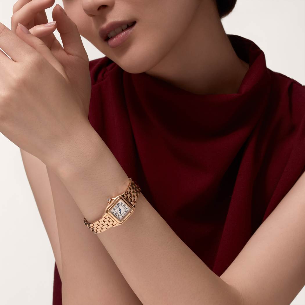 Panthère de Cartier腕表  18K玫瑰金 石英